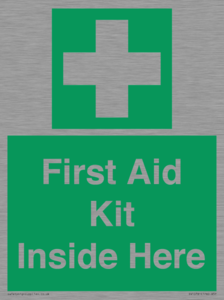First Aid Kit Inside Here